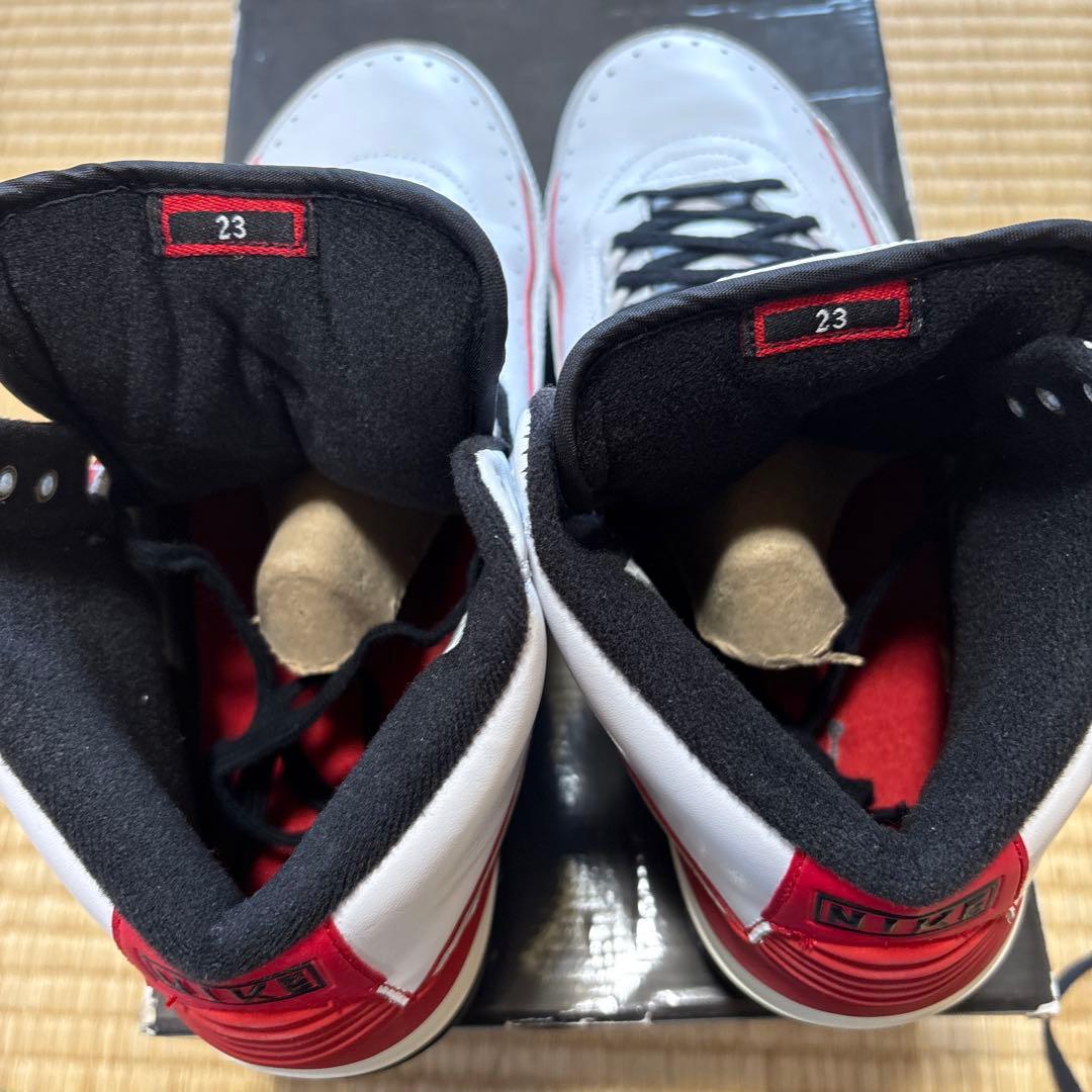NIKE Air Jordan 2 ホワイト/レッド/ブラック　27.5cm