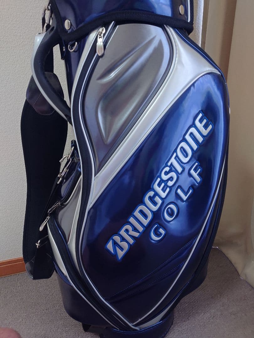 BRIDGESTONE GOLF キャディバッグ ネイビー・シルバー