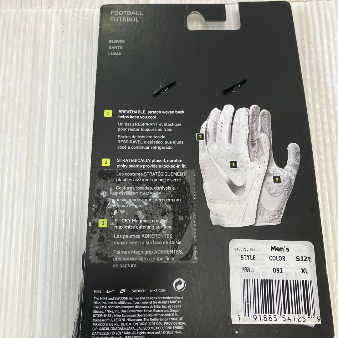 送料無料 新品 NIKE アメフト グローブ VAPOR JET XL