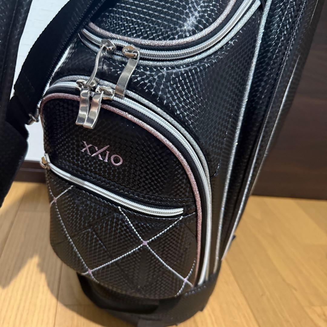 XXIO ゴルフバッグ ダイヤモンドキルティング キャディバッグ レディース