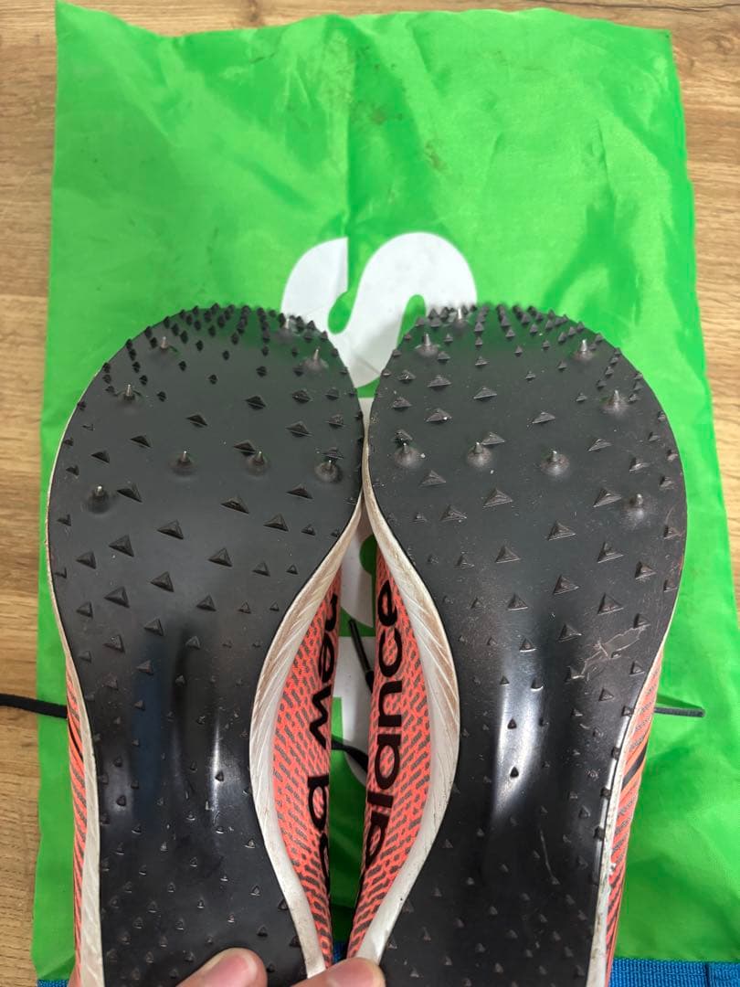 New Balance Racer スパイクシューズ オレンジ/ブラック