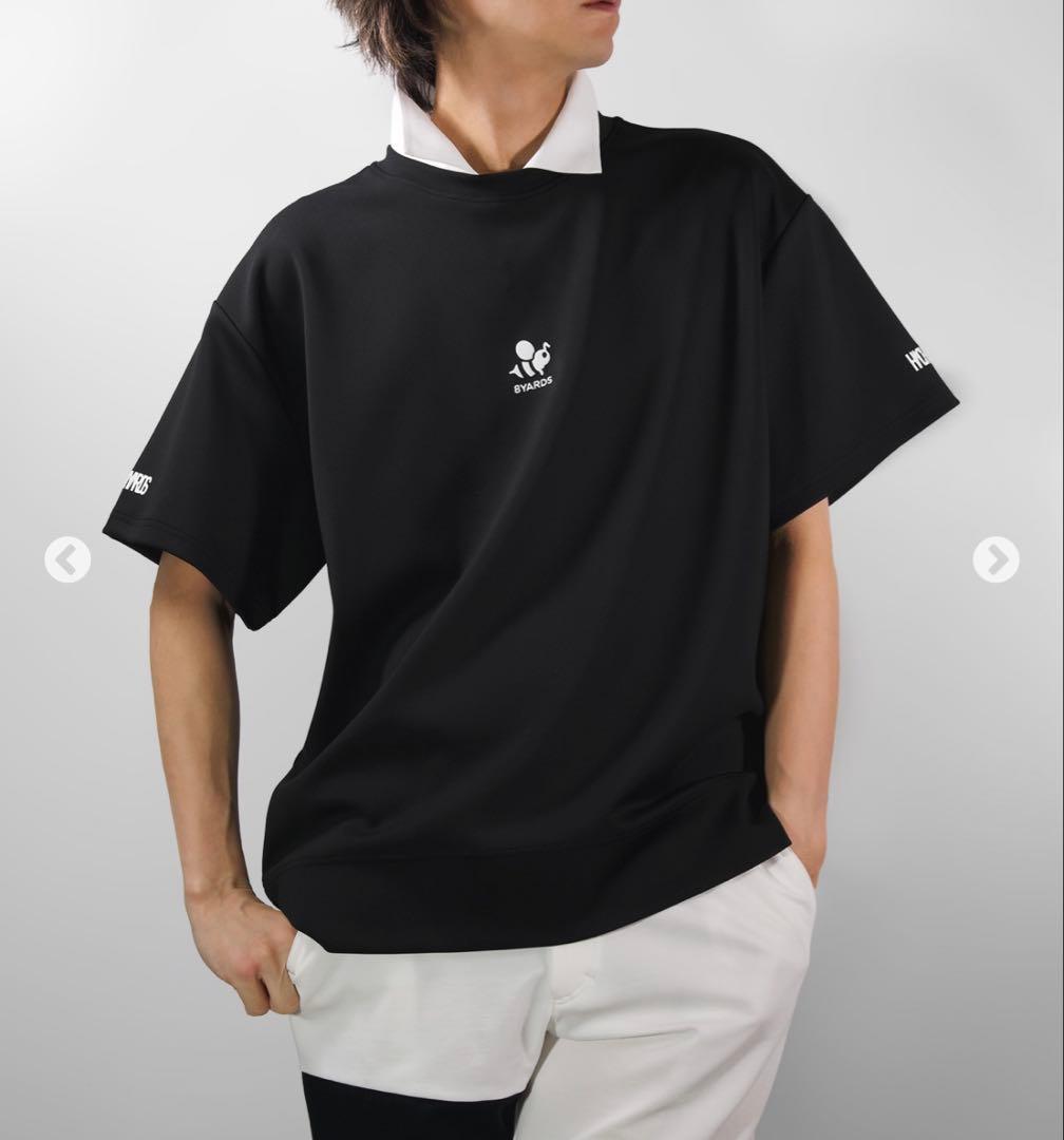8YARDS ハチヤーズ モックネック 半袖 シャツ メンズ Lサイズ