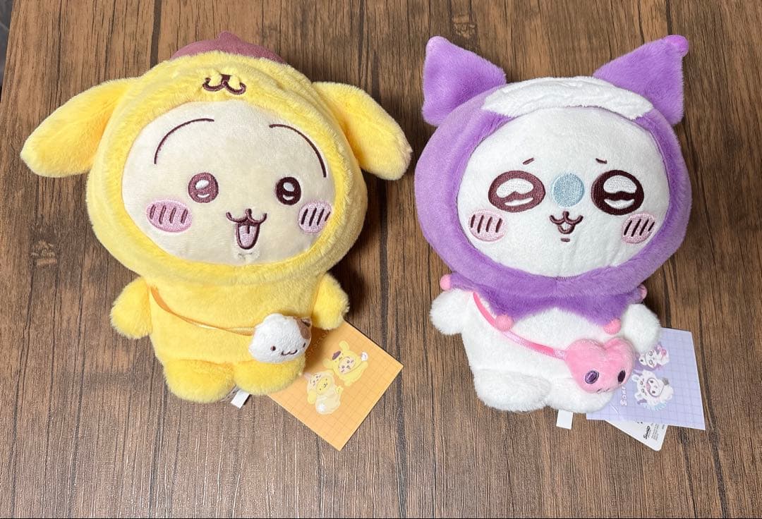 ちいかわ サンリオ コラボ ぬいぐるみ ちいかわ　ハチワレ　うさぎ　モモンガ
