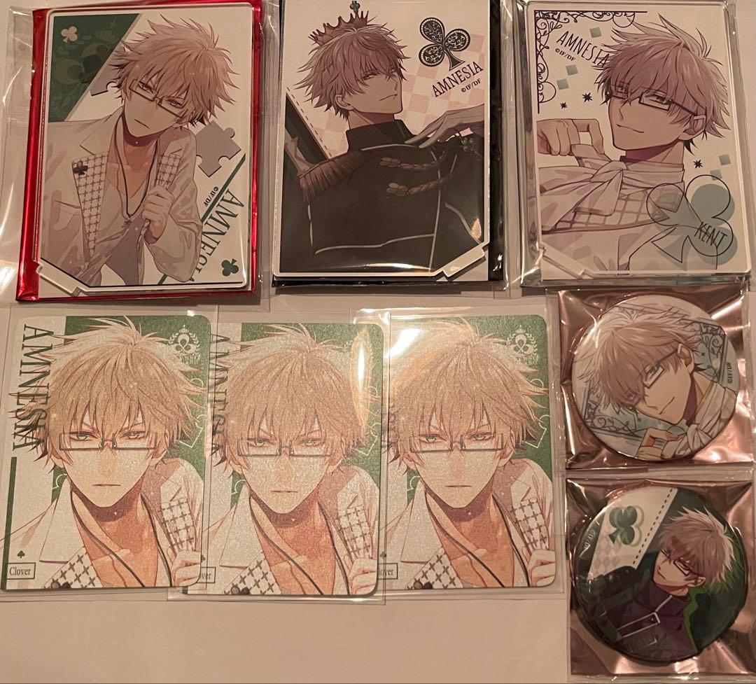 AMNESIA ケント アムネシア アクスタ、缶バッジ、パルカ　オトメイトストア