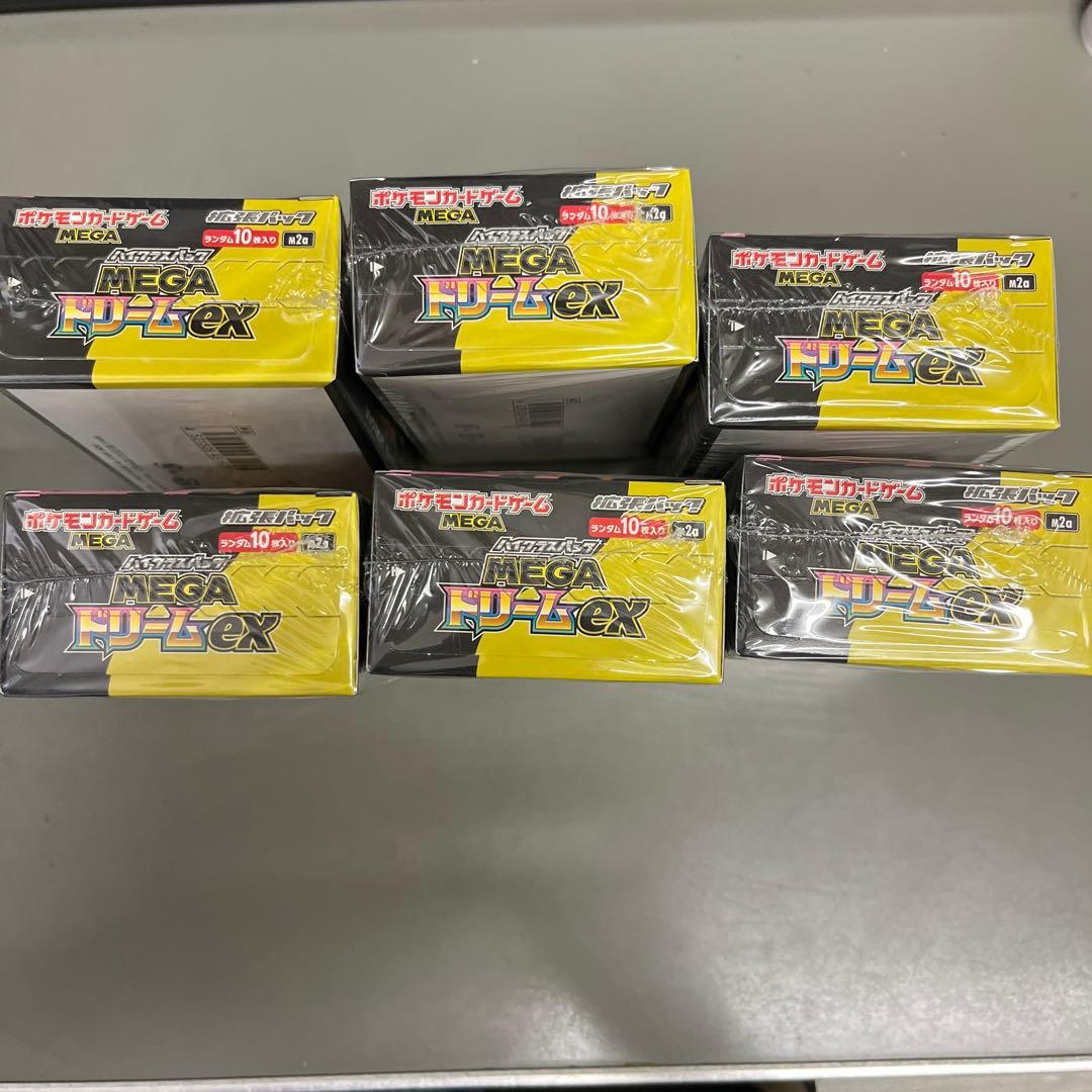 ポケモンカードゲーム　MEGAドリームex 6ボックス　シュリンク付き
