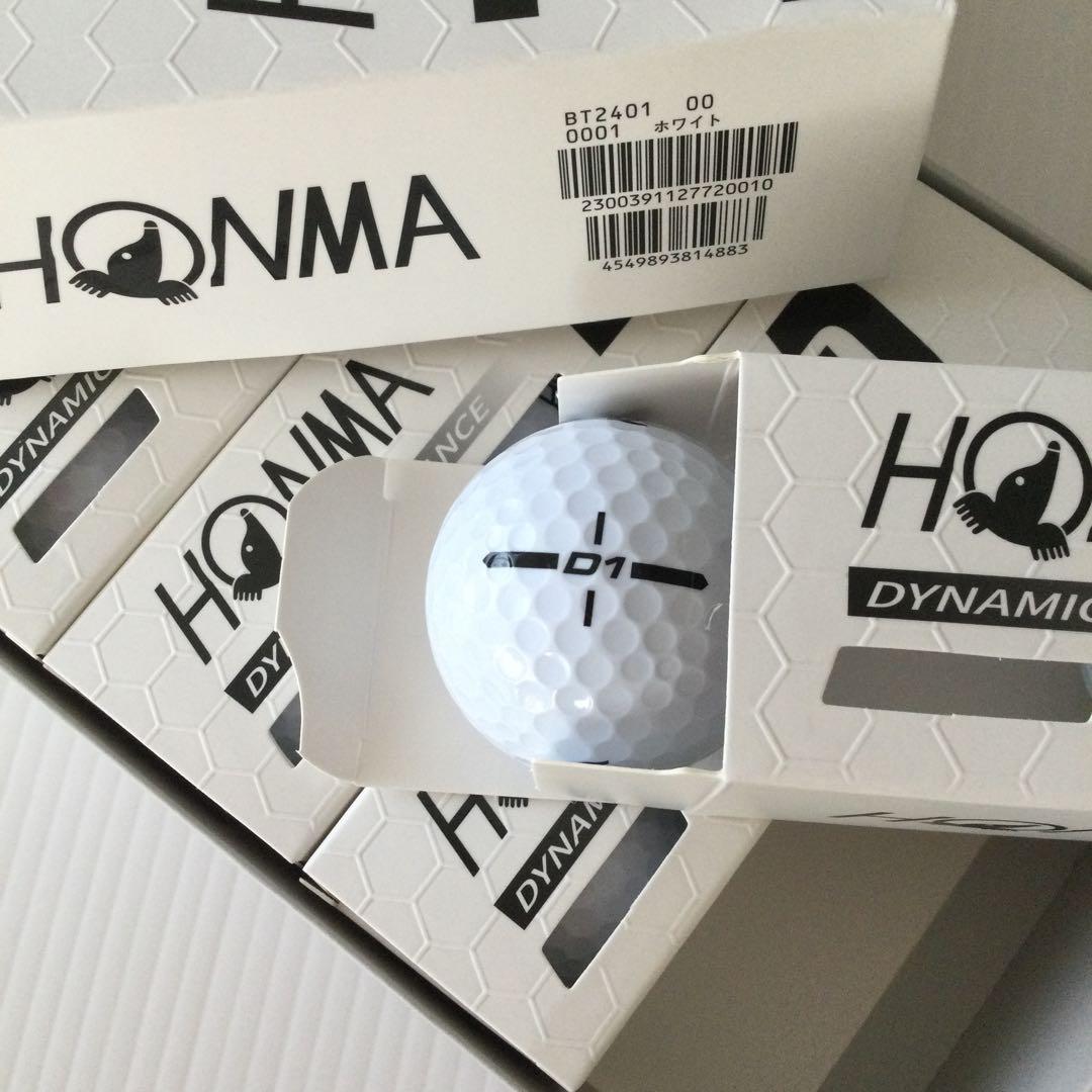 最新モデル　本間ゴルフ　ホンマ　HONMA D1 　4ダース　ホワイト