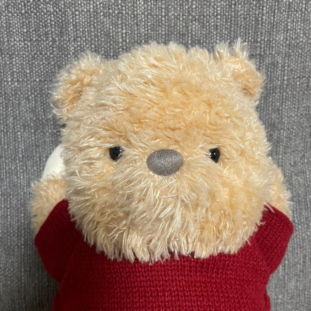 プーと大人になった僕 クリストファーロビン　くまのプーさん　ぬいぐるみ 寝そべり