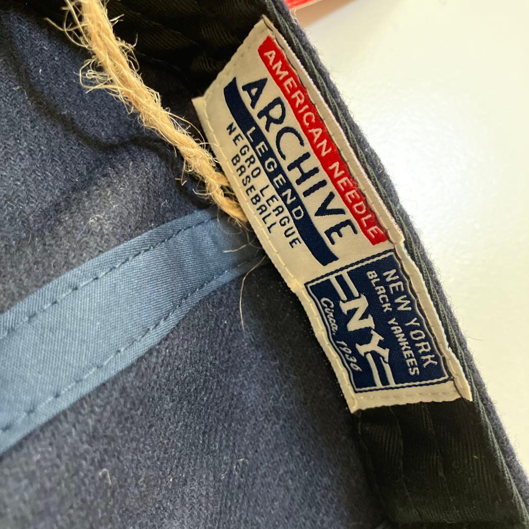 ニューヨークヤンキース　旧ロゴ　ベースボールキャップ　未使用　ニグロリーグ