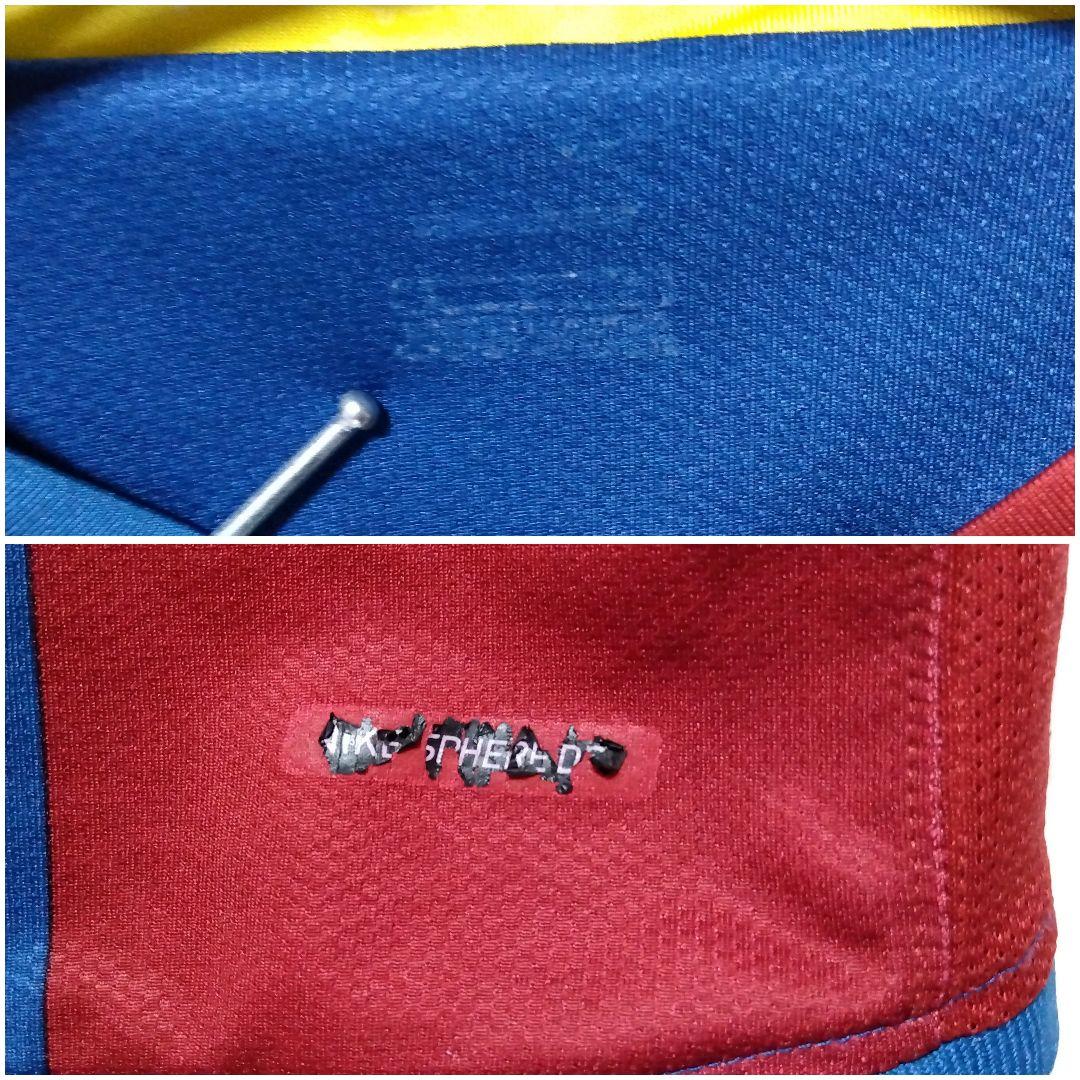 NIKE FCバルセロナ 2006 刺繍 メッシ ロナウジーニョ ゲームシャツ