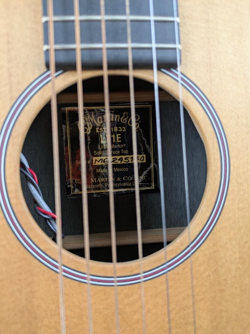 美品 リトルマーチン Little Martin LX1E ミニエレアコ 送料込