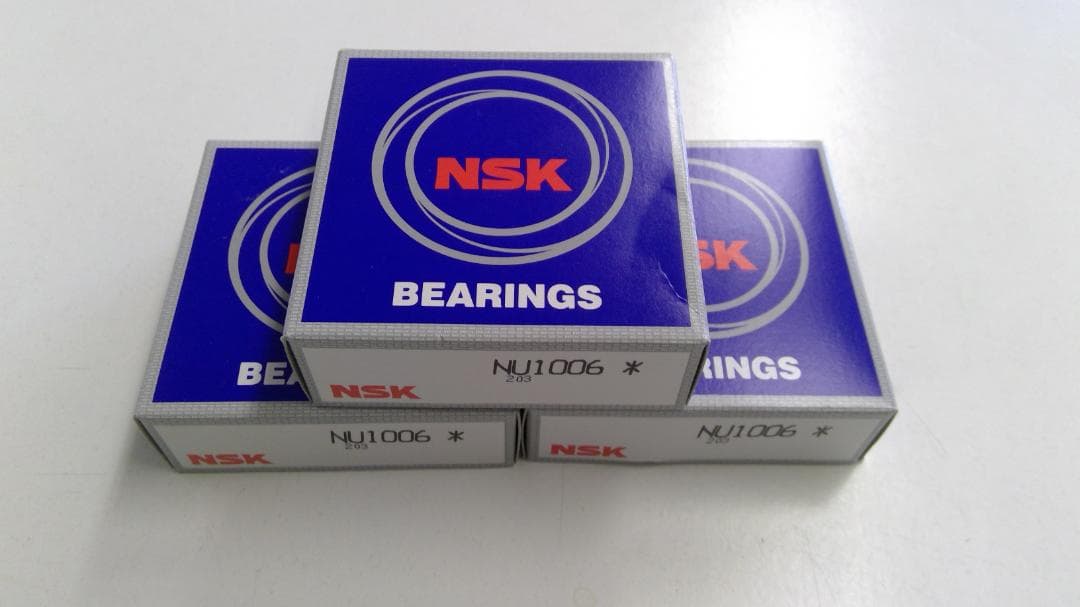 NSK NU1006 円筒ころ軸受（外輪付き） ３個セット