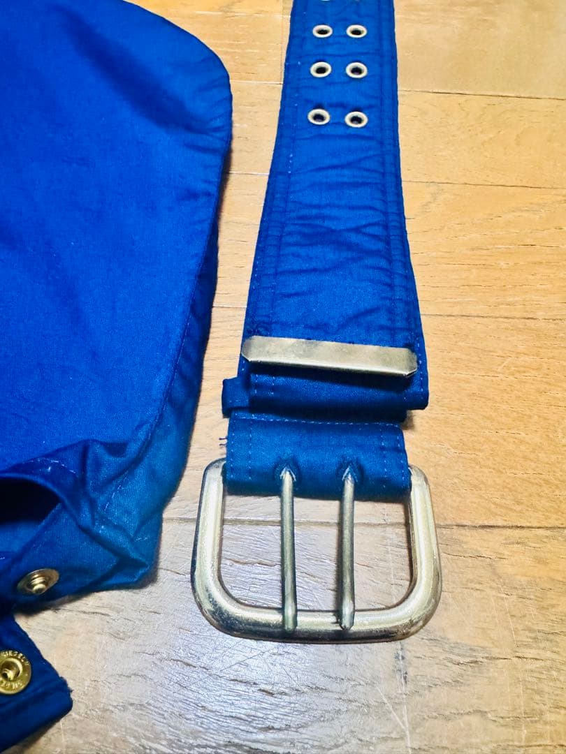 elbe スキーウェア上下 L 青 クリーニング済 美品 レトロ