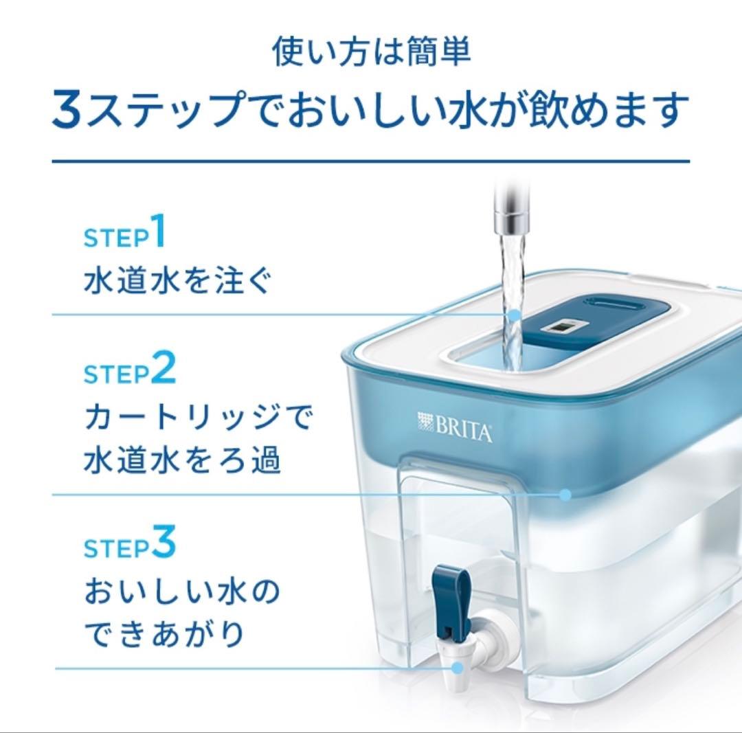 BRITA ポット型浄水器 フロー ウォーターサーバー 純正 カートリッジ 七個
