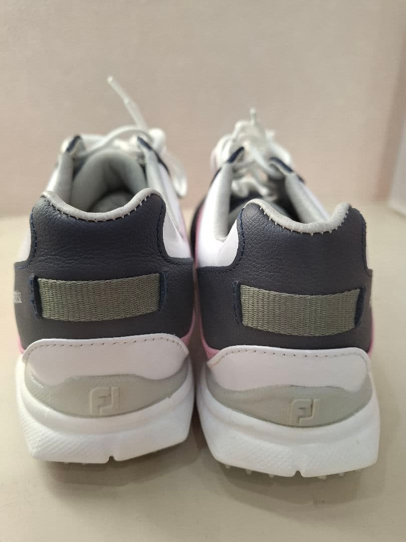 FootJoy PRO SL 女性用ゴルフシューズ ネイビー/ピンク　23.5