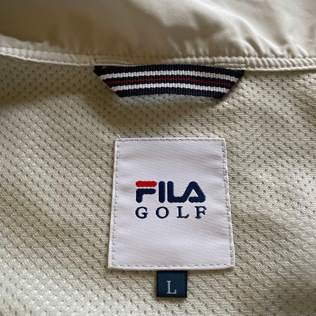 FILA撥水加工 グレー レインウェア Lサイズ