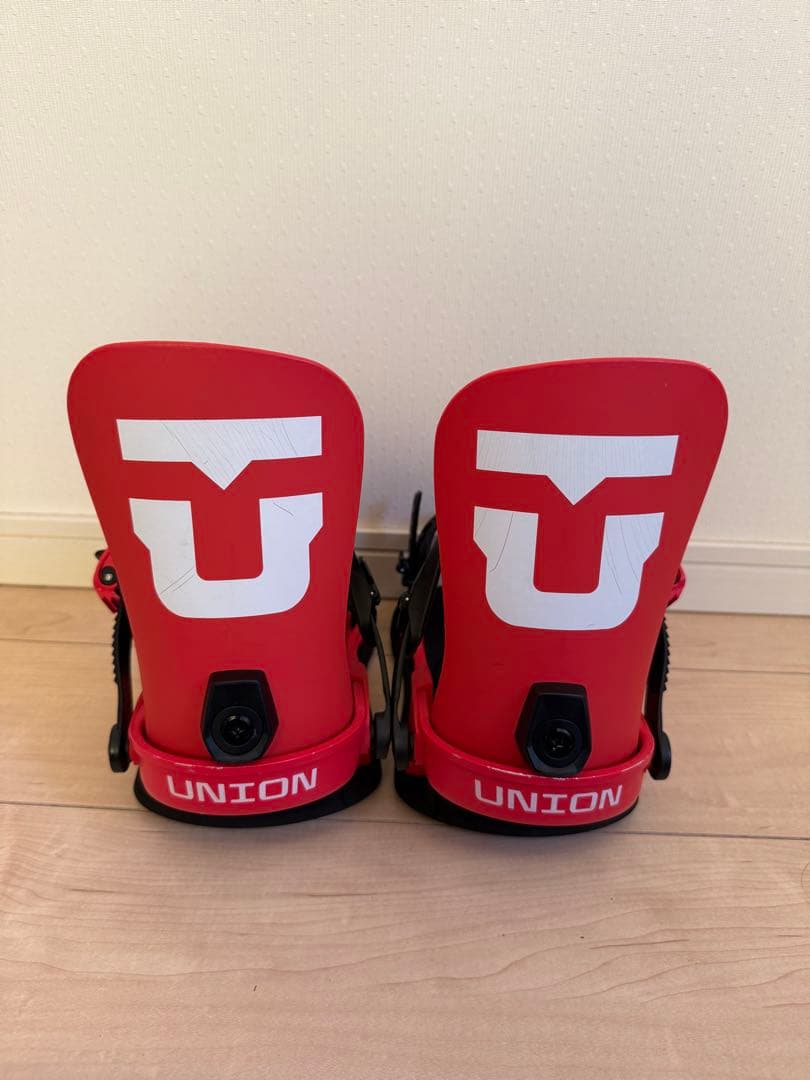 UNION スノーボード　ビンディング　STRATA レッド