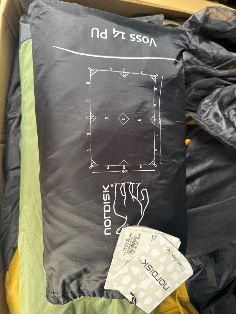 merci Nordisk Voss 14 PU タープ ポール含む