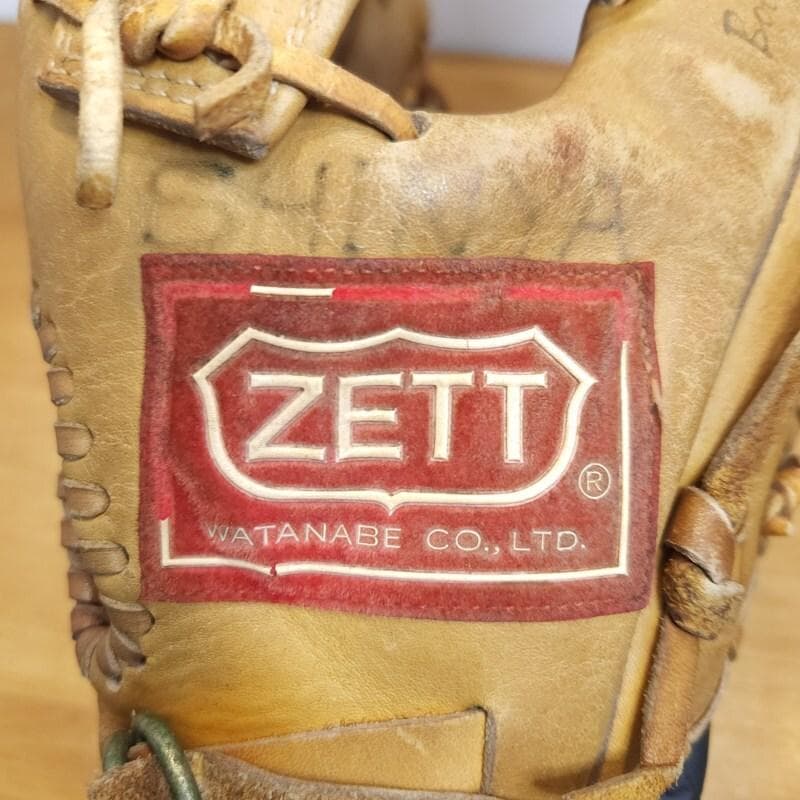 ZETT 王冠 70～80年代 クラウンラベル ビンテージ 外野用 硬式グローブ