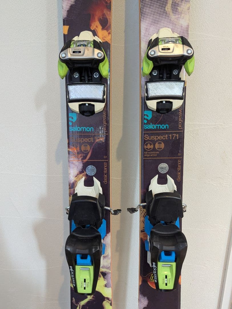 Salomon Suspect 171 フリーライドスキー ビンディング付き