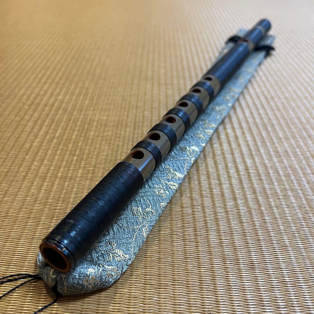 ※お盆SALE価格　神楽笛 紐巻 和楽器 専用笛袋付