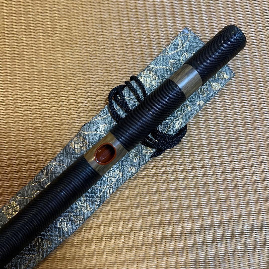 ※お盆SALE価格　神楽笛 紐巻 和楽器 専用笛袋付