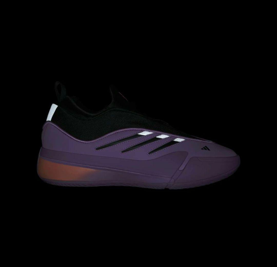 アディダス DAME 9 LOW TRAINERS パープル　箱つき