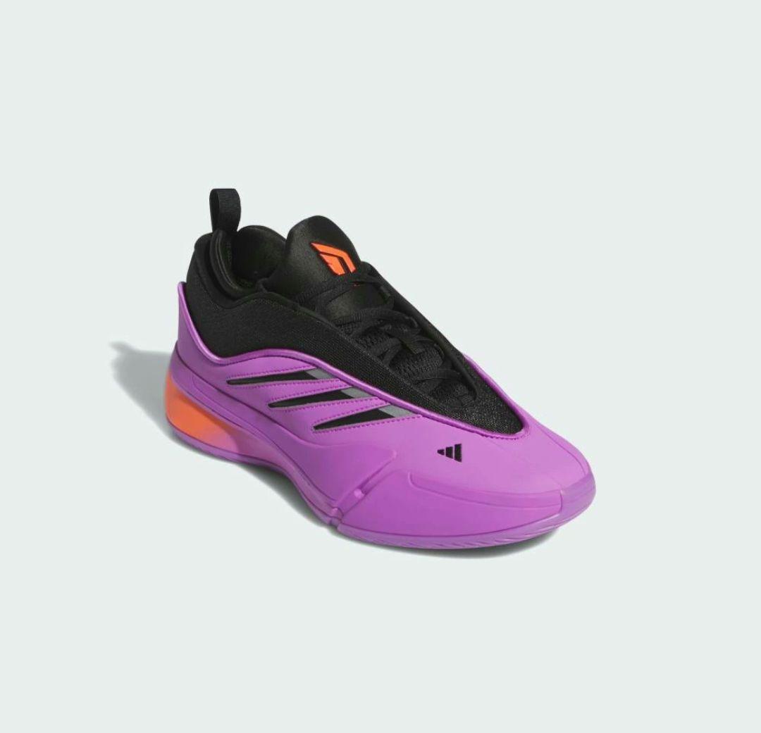 アディダス DAME 9 LOW TRAINERS パープル　箱つき
