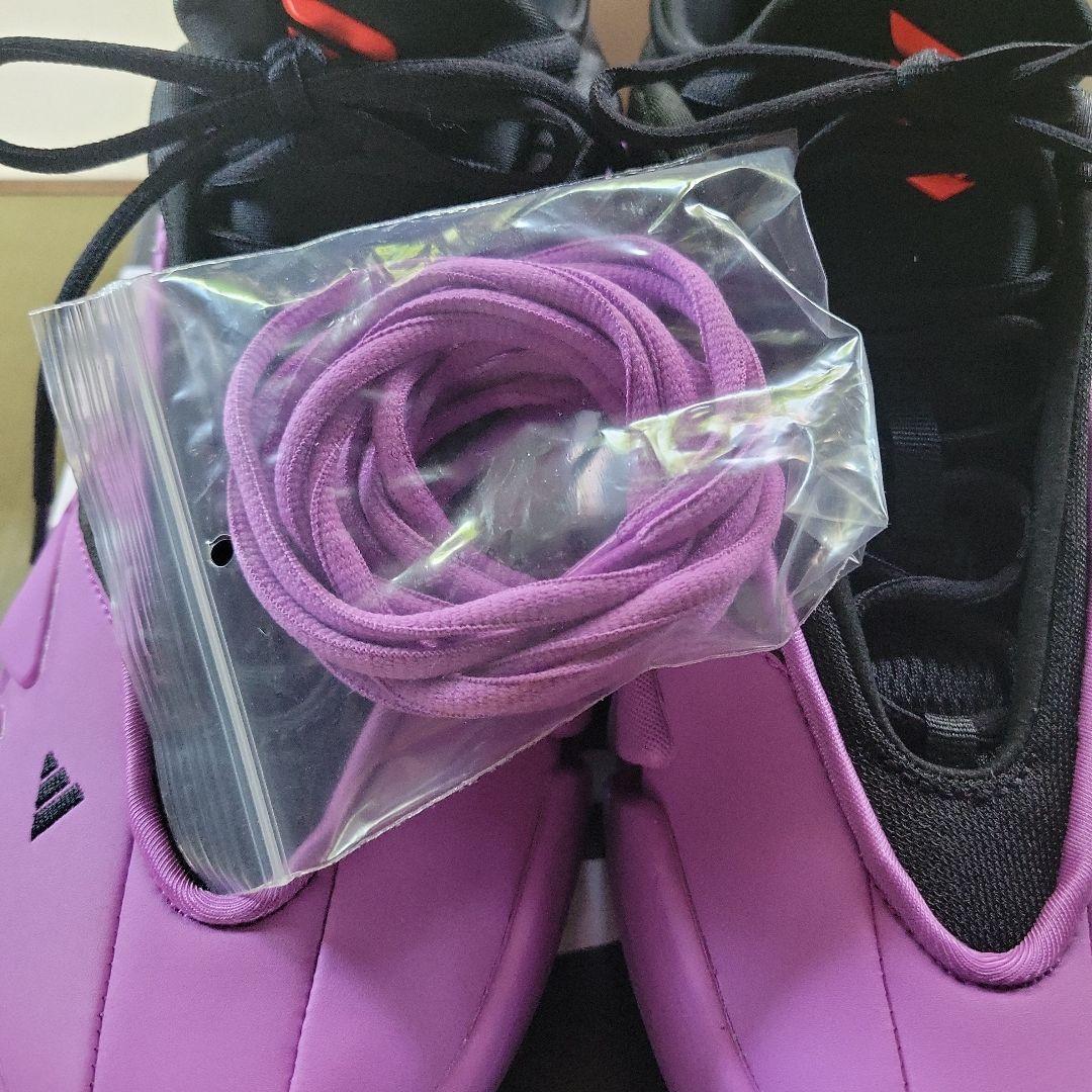 アディダス DAME 9 LOW TRAINERS パープル　箱つき