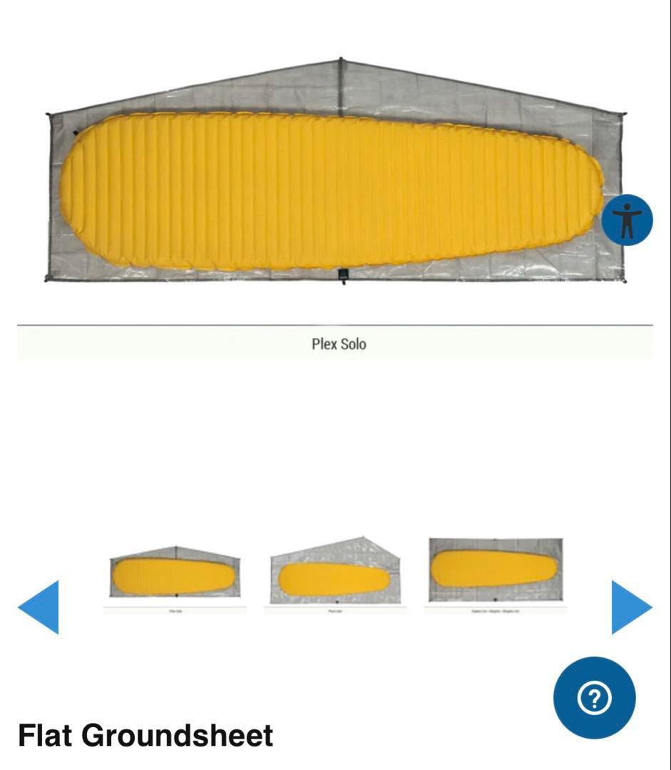 Zpacks Plex Solo Lite Tent ＋ 専用グランドシート