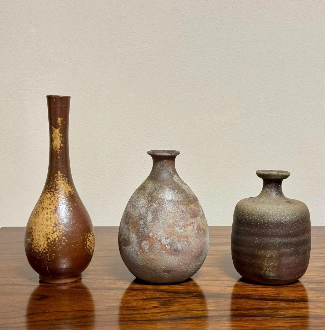 新品未使用 備前焼 花入れ 花瓶 骨董品 アンティーク 焼物 和室 日本 陶芸