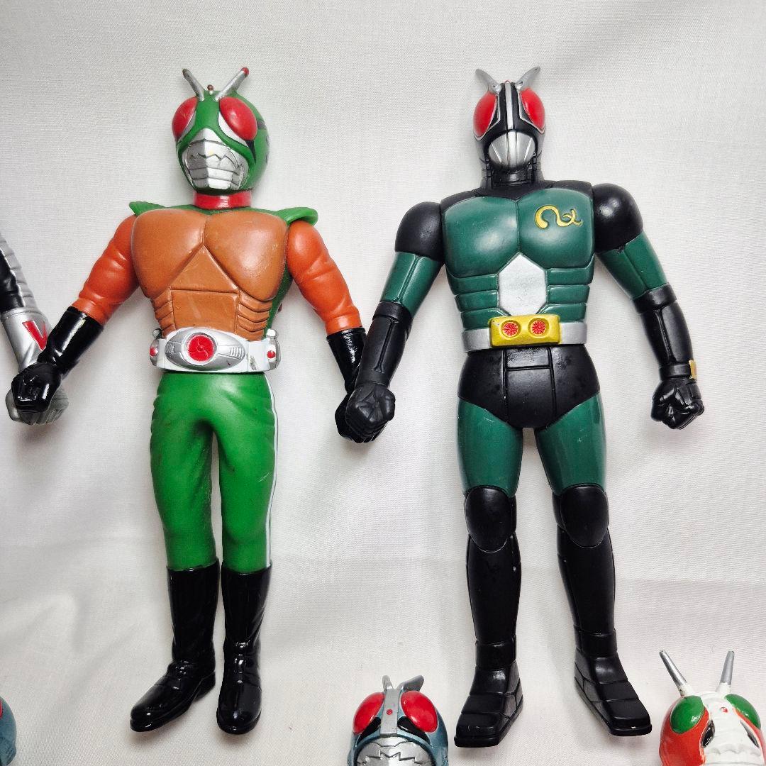 昭和仮面ライダー　ソフビフィギュアセット17センチ