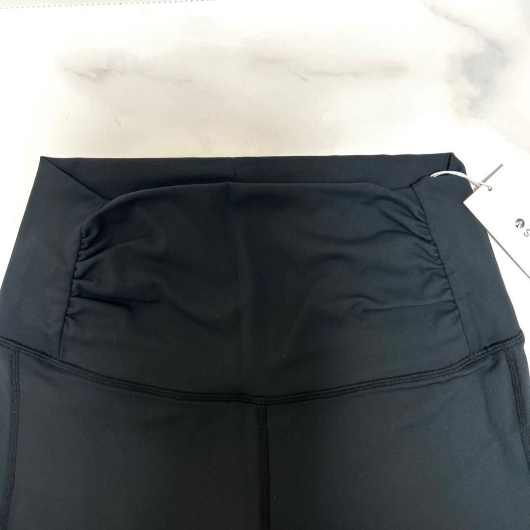【新品未使用】SUKALA ウエストギャザーソリッドレギンス M ブラック