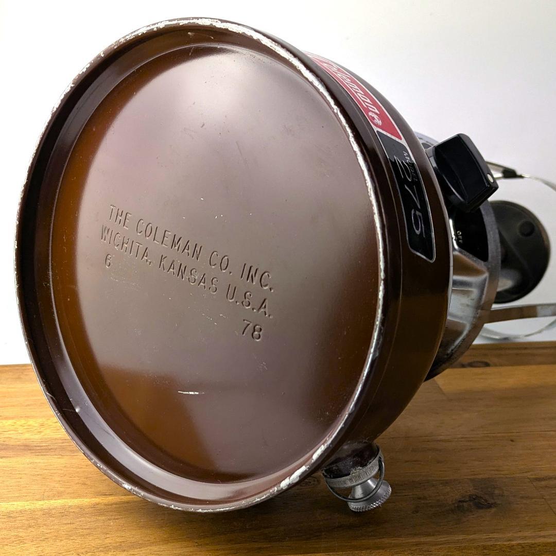 美品 コールマン 275 ランタン 1976年6月 ブラウン 箱付 ダブル
