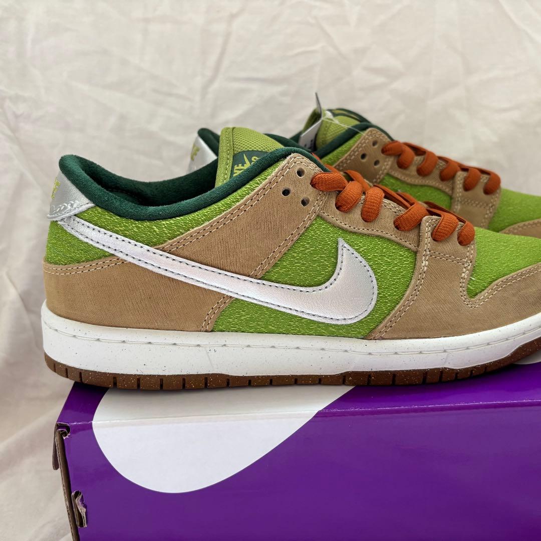 【新品未使用・美品】 Nike Dunk Low グリーン/ブラウン
