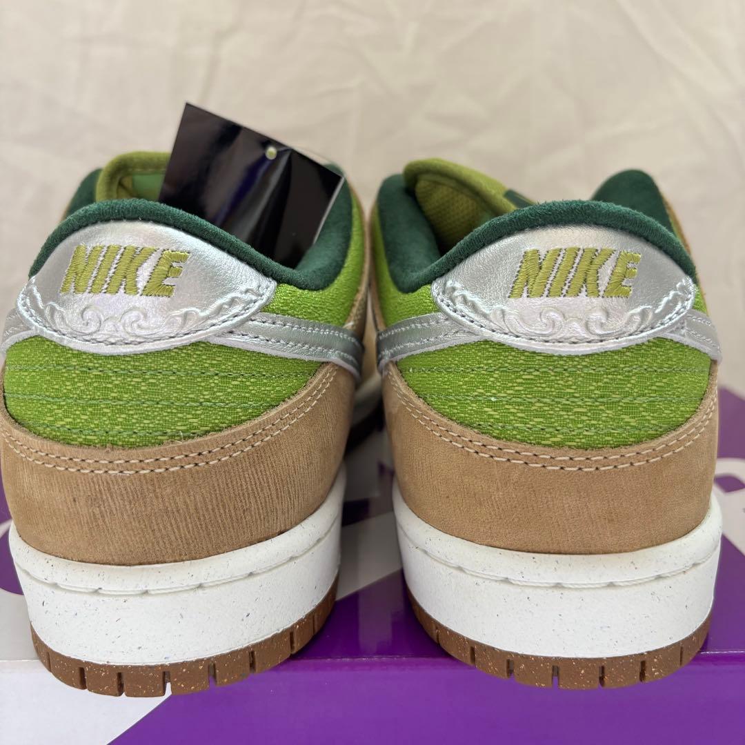 【新品未使用・美品】 Nike Dunk Low グリーン/ブラウン