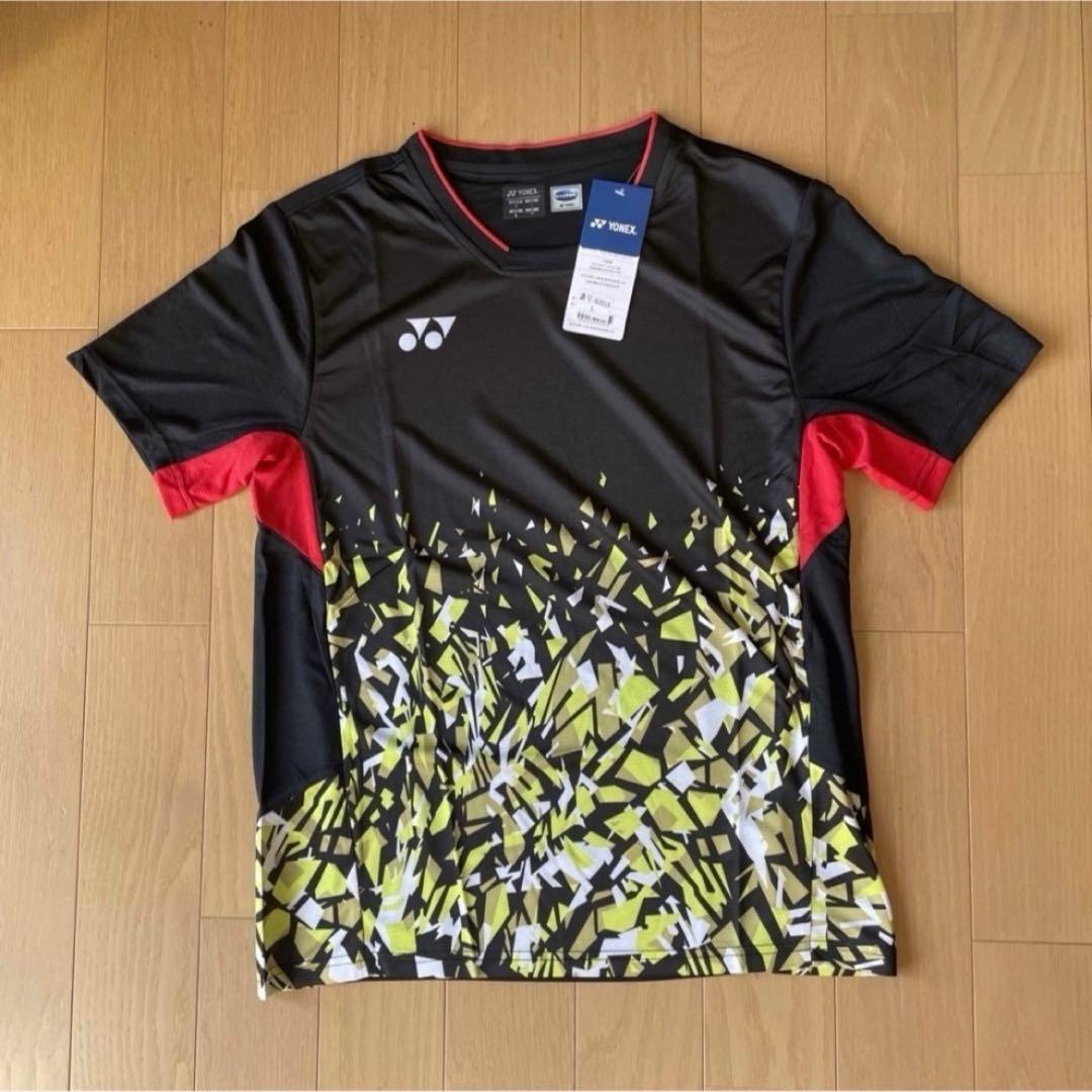 ヨネックス　YONEX バドミントン日本代表モデルゲームシャツ　新品　Lブラック