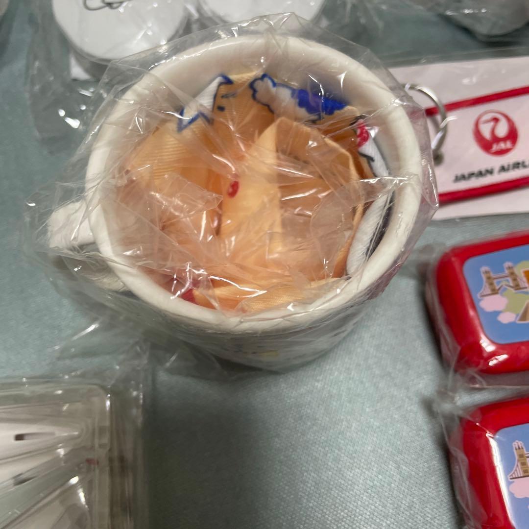 JAL 非売品　ヘッドフォン サングラス 飛行機　コップ　キーホルダー　カラトリ
