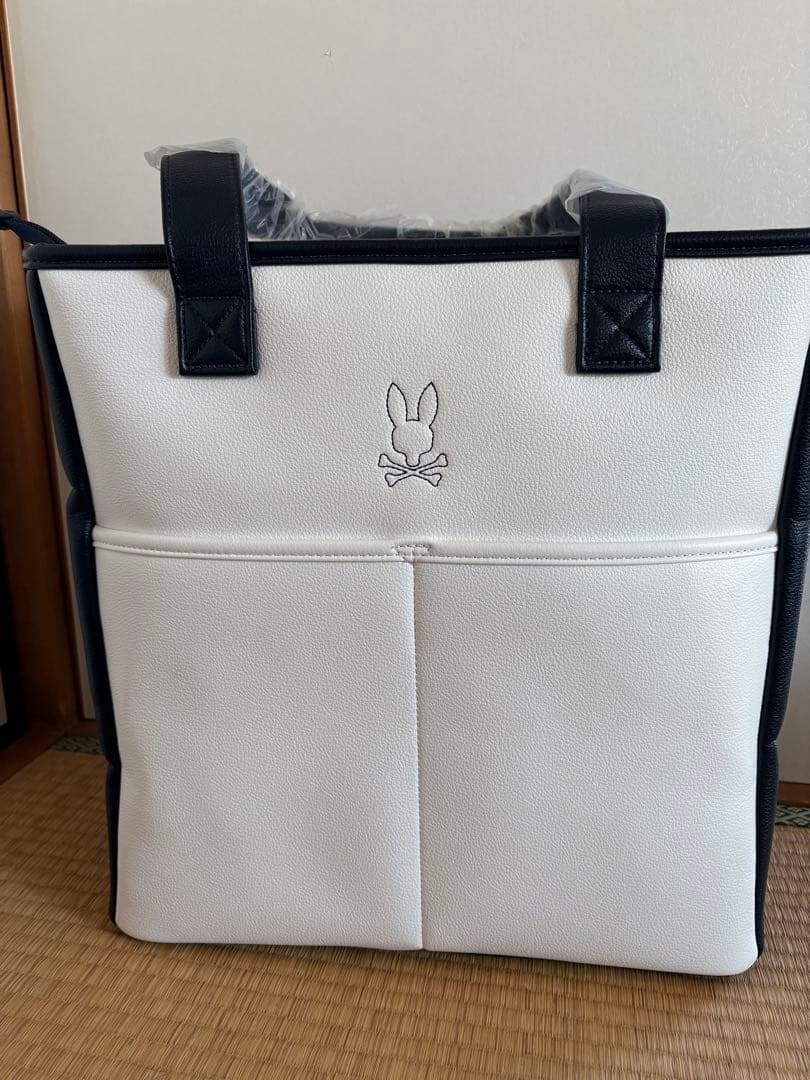 サイコバニー　ゴルフ　トートバッグ　PSYCHO BUNNY 白