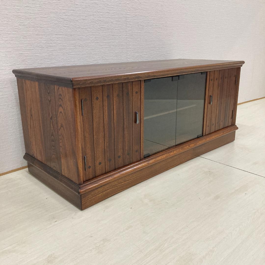 天然木　テレビボード　テレビ台　ローボード　収納