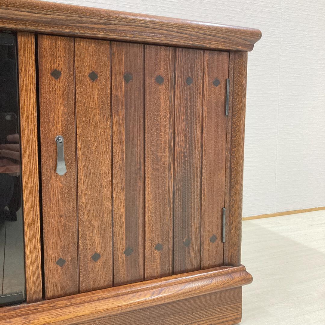 天然木　テレビボード　テレビ台　ローボード　収納