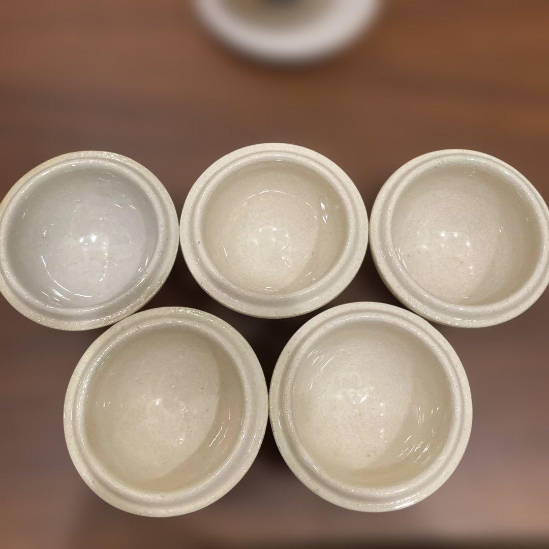蓋付き茶碗 5個セット　魚　煮物