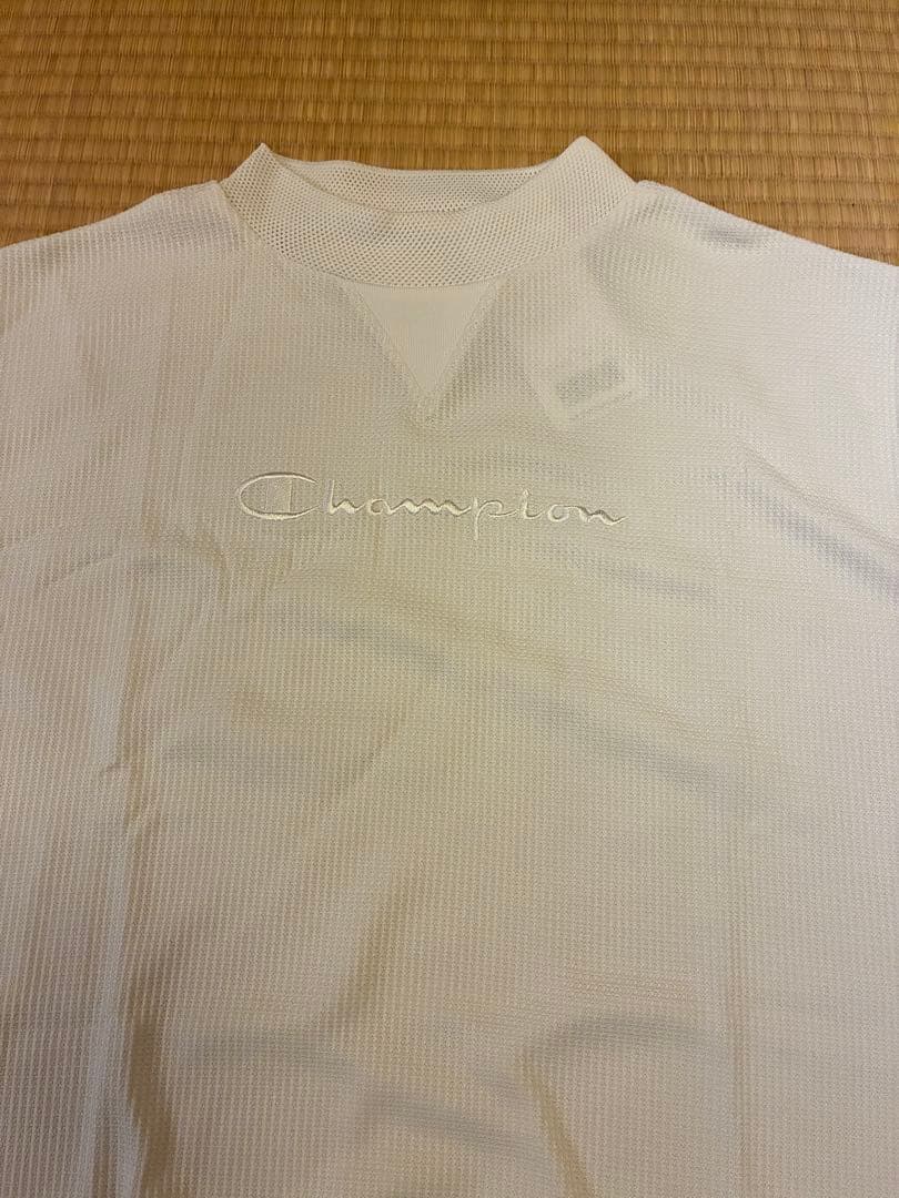 Champion 速乾 ショートスリーブモックネックシャツ、ショートパンツセット