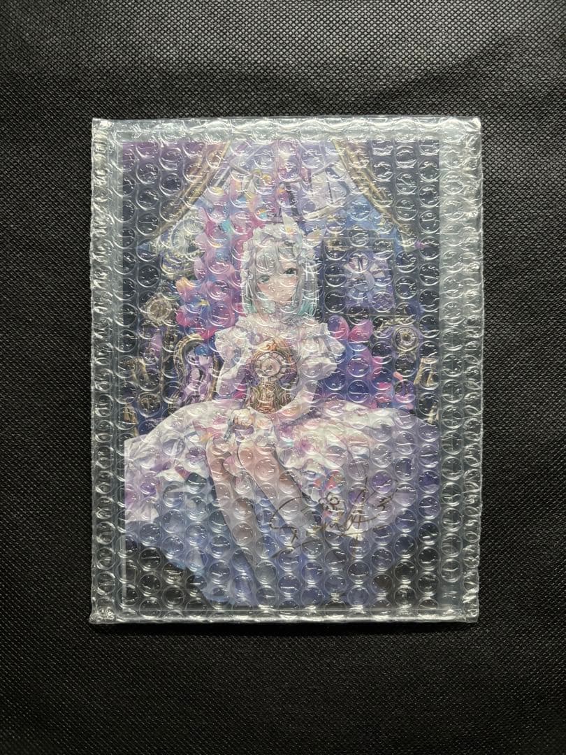 花芽すみれ　2025 7周年記念　　箔押しサイン　ポストカード　ぶいすぽ