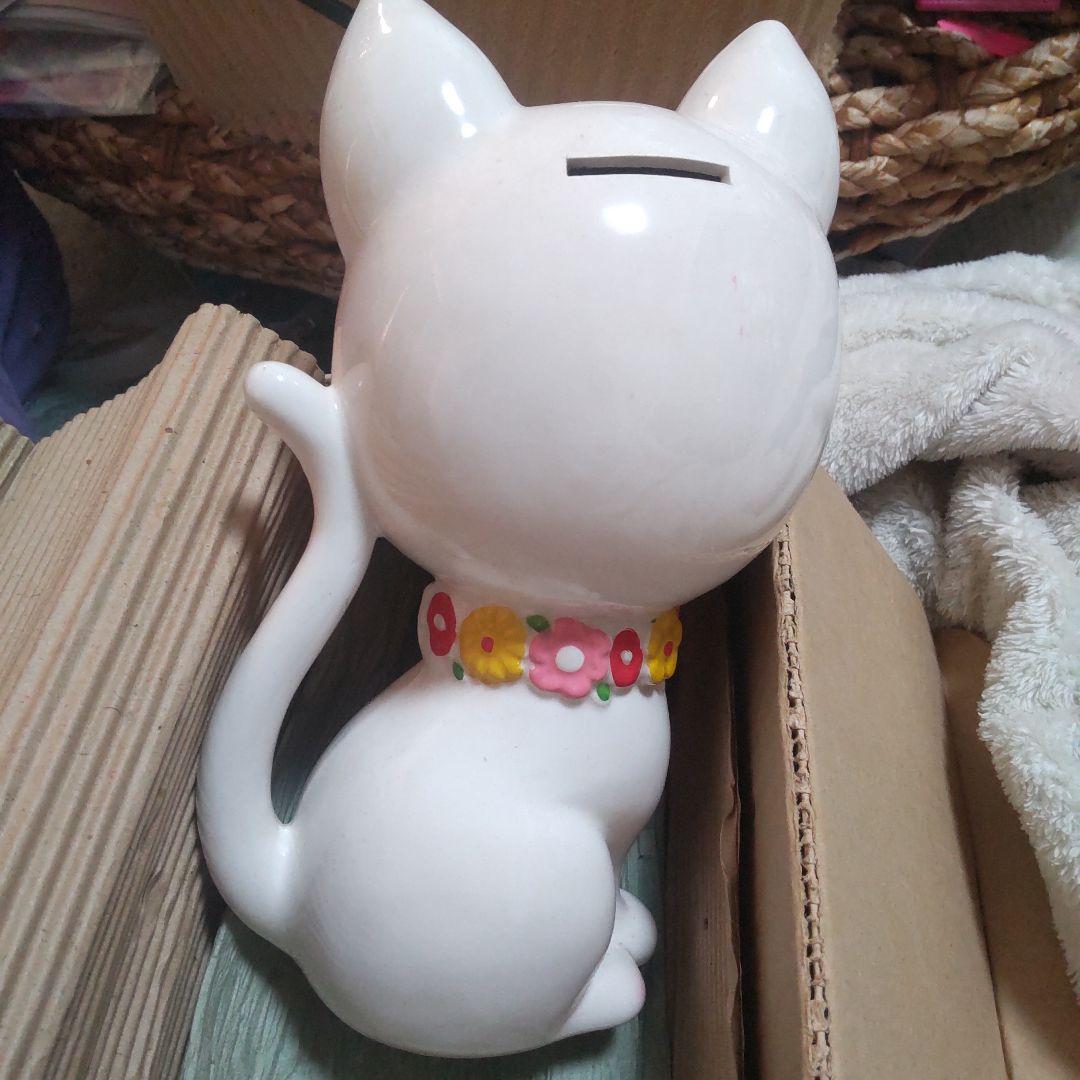 レア　RUNE 内藤ルネ 陶器 貯金箱 猫 昭和レトロ　箱有り