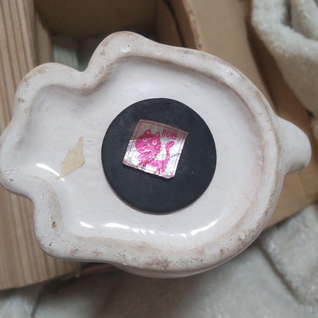 レア　RUNE 内藤ルネ 陶器 貯金箱 猫 昭和レトロ　箱有り