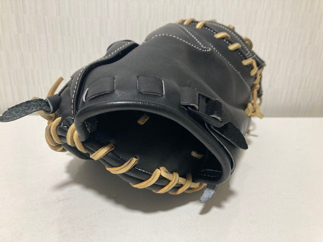 ハタケヤマ　軟式用キャッチャーミット黒 PRO-M08 美品　即戦力
