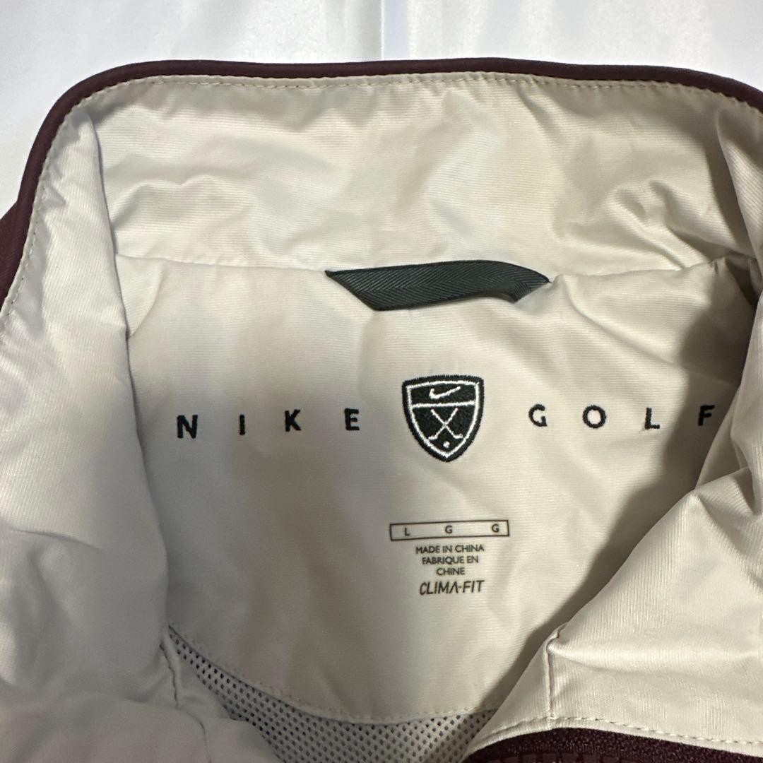 希少NIKEGOLFナイキゴルフClima-FitジャケットL バーガンディ