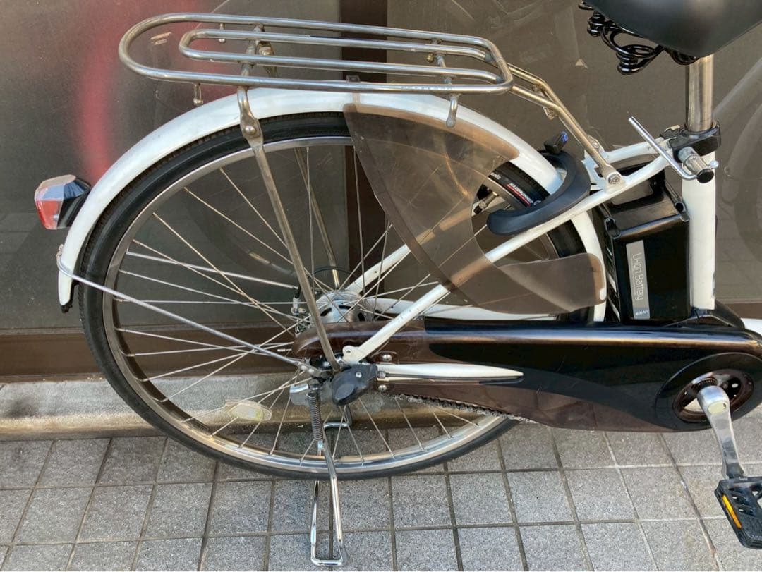 中古電動自転車 パナソニック リチウムビビFX 26インチ 白 横浜 №3733