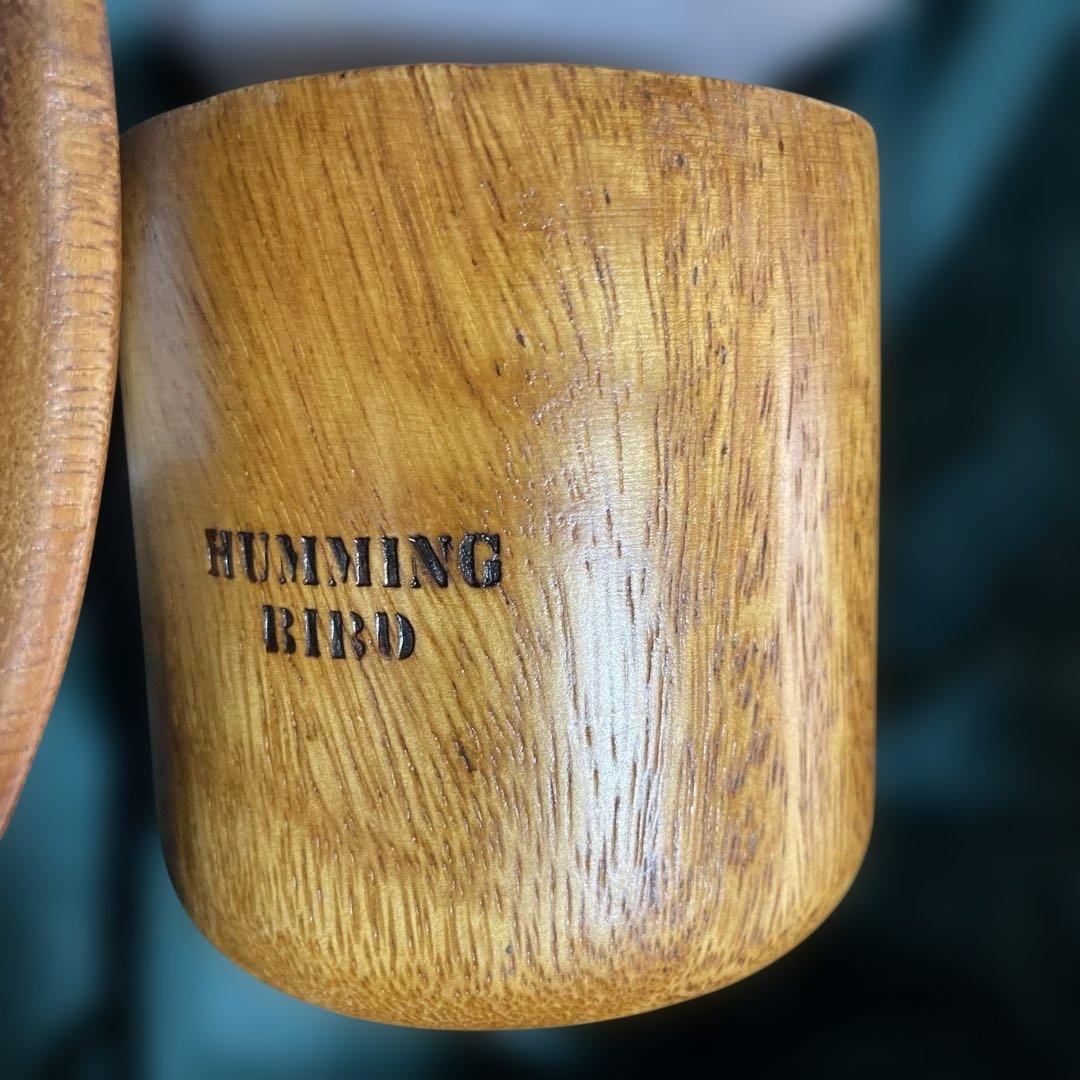 新品　HUMMING BIRD ピクニックセット木製食器セット持ち手本革