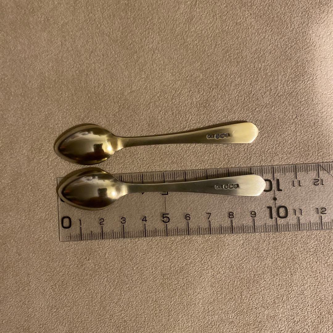 銀刻印有り スプーン　2本　silver シルバー　銀食器　銀製品　銀製